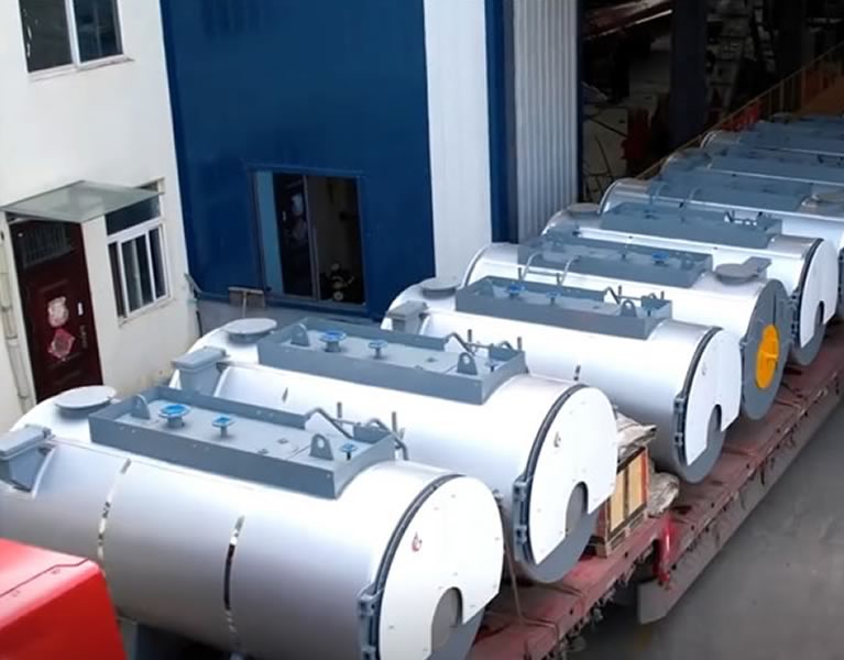 青海格爾木9臺(tái)WNS熱水鍋爐